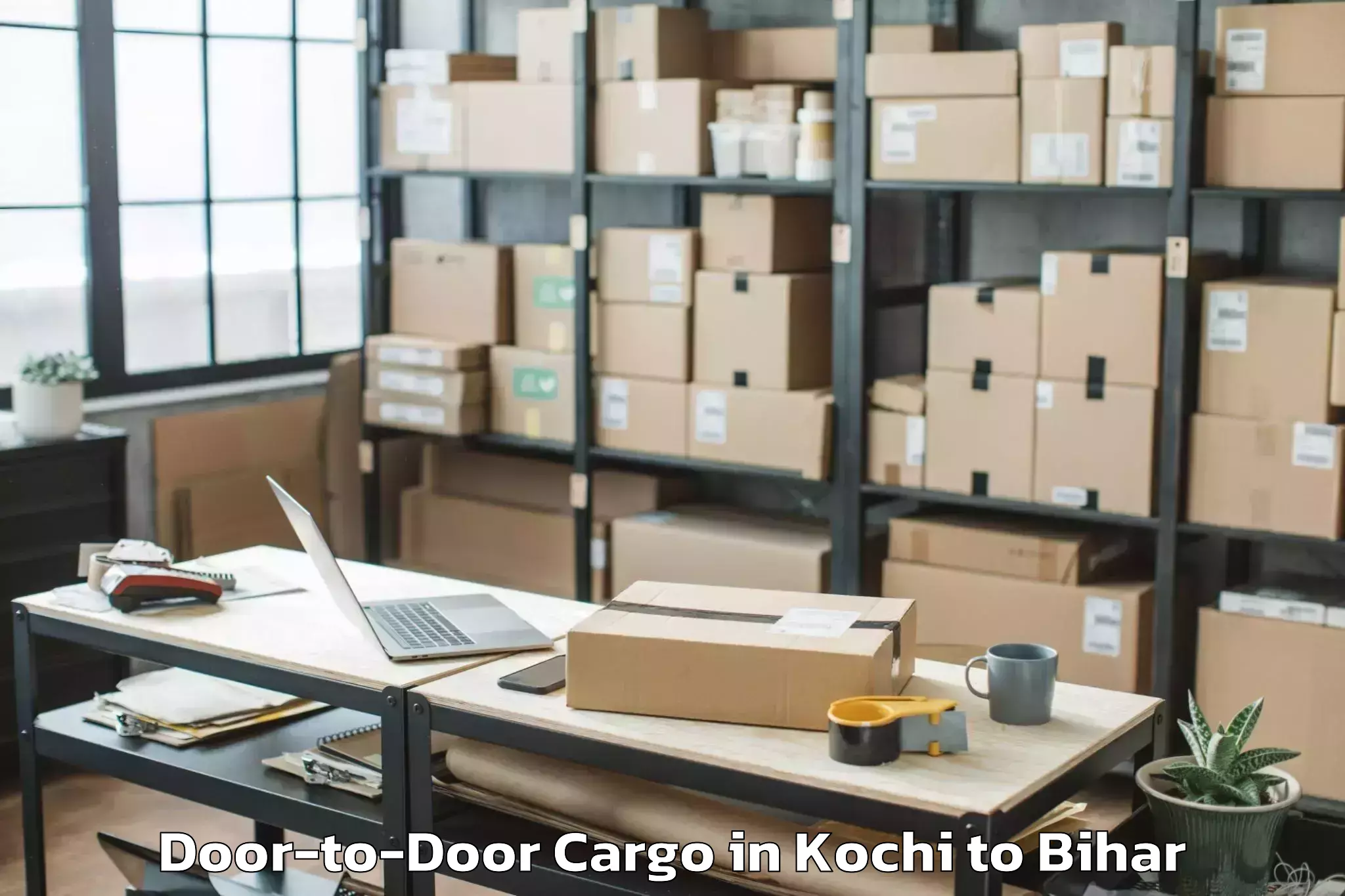 Book Kochi to Bairgania Door To Door Cargo